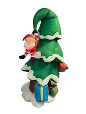2008 Gemmy 8’ Santa Crashing Into Tree Lighted Christmas Inflatable Airblown picture