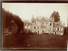 France, Normandy, garden facade, vintage print, circa 1900 vintage print run le picture