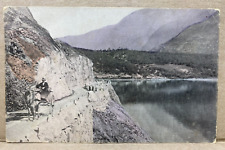 Eidfjord Norway Dirt Road Horse Carriage Buggy c1910 Postcard picture