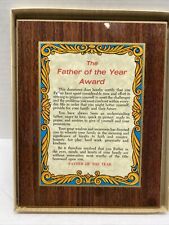 Vintage Plaque Father Of The Year picture