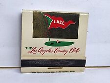 Vintage LOS ANGELES COUNTRY CLUB LACC Matchbook Cover - Golf California LA Club picture