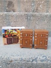 Vintage Plastic Old Fashioned Ice Box Salt and Pepper Shaker Set Lego NOS picture