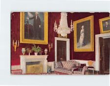 Postcard Red Room White House Washington DC picture