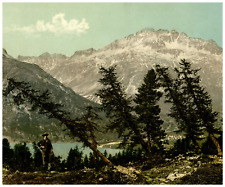 Switzerland, Graubünden, Upper Engadine, Silvaplanersee (Format III) Vintage Photoch picture