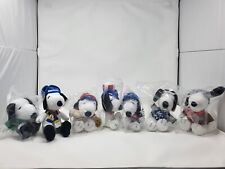 7 Pack of Plush Collectible MetLife Peanuts Snoopy Stuffed Animals picture