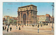 FRANCE Marseille - 1917 Antique Post Card - La Porte d'Aix picture