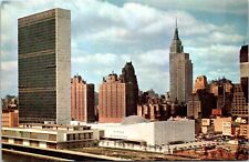 Postcard United Nations Building Birds Eye NYC NY B202 picture
