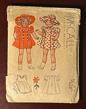 Rare Vintage McCalls Doll Outfits Pattern with Transfer Size 22