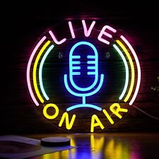 LIVE ON AIR  Neon LED Light Sign 12