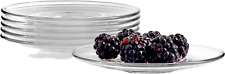 Pasabahce Premium Clear Glass Plate Saucers Set of 6 Safe in Microwave Great ... picture