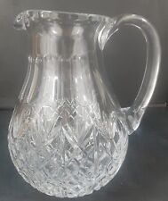 Vintage Godinger Heavy Clear Crystal Juice Wine Ice Tea Pitcher Water Carafe 8