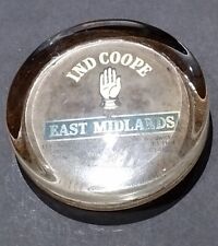 Rare Vintage Ind Coope Glass Paperweight East Midlands Wardwick Derby Leicester  picture