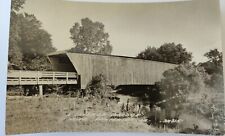 rppc 1950's covered bridge near Winterset Iowa picture