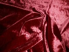 Robert Allen Sasha Velvet silk viscose velvet fabric solid Wine Red color 4.5Y picture