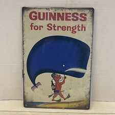 guinness tin sign whale Scuba Driver For Strength Man Cave Bar Beer Ad Signs picture