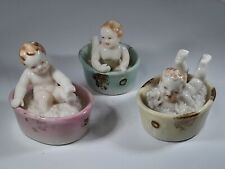 Camill Naudot Ardalt Lenwile Baby in Bubble Bathtub Figurine #6595 Set Of 3 picture