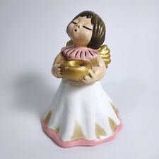 THUN BOLZANO Angel with Golden Wings Carrying a Candle Holder. Made in Italy picture