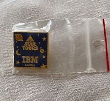 1992 EURODISNEYLAND STAR TOURS IBM Enamel Brass Lapel Pin Square picture
