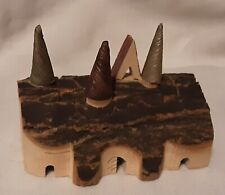 Vintage Handcrafted collapsable wood castle picture