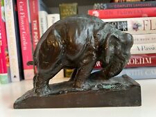 Mahonri M Young cast bronze elephant bookend Gorham Co Utah & New York artist picture