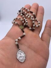 SCARCE ANTIQUE MOTHER OF MARY & Jesus Heart CHAPLET ROSARY Unique 12