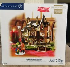 2006 DEPARTMENT 56 *Retired* Limited Edition SNOW VILLAGE MAYOR'S MANSION picture