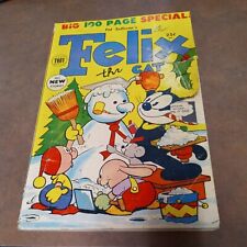 Felix the Cat #37 toby comics 1953 giant 100 pgs GOLDEN AGE mesmer christmas cvr picture