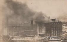 RPPC Postcard Building Fire Lots of Smoke c. 1900s  picture