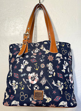 VERY NICE Disney Cruise Line Navy Mickey and Friends 2018 Tote  Dooney & Bourke picture