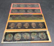 MAGIC LANTERN PROJECTION, PROJECTOR SLIDES GLASS 5 PIECES  picture