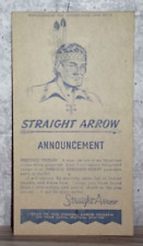 Nabisco Shredded Wheat Straight Arrow Indian Replacement  Card 19  1949 42924 picture