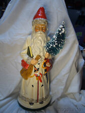 Vaillancourt Folk Art Large Window Display Father Christmas w/ Marionette Signed picture