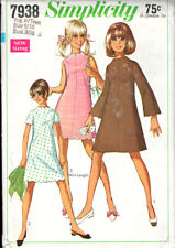 Simplicity 7938 ©1968; Young Junior/Teens' and Juniors' Dress, Size 9/10, FF picture