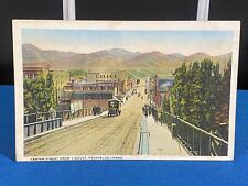 Pocatello Idaho Street Scene White Border Postcard Posted picture