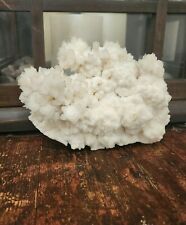 1007g White Natural Aragonite Cave Calcite Crystal Cluster Mineral Specimen picture