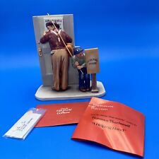 1960 1st Ed Norman Rockwell Porcelain Figurine “Spring- Closed For Business