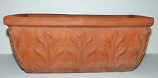 Vintage DeRoma Italy Acanthas Leaves Terra Cotta Window Box Planter picture