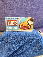 Vintage Pure Luer Lard Box Nos Empty Advertising Colorful Fun Display Piece picture