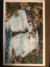 Vintage Linen Postcard The Georgianna Falls, White Mtns. NH c1930s picture