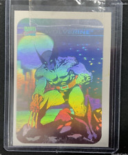 1990 Marvel Wolverine Hologram Universe Series 1 MH4 Trading Card. Nice picture
