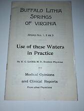 NB-102 VA Buffalo Lithia Springs Of Virginia Advertising Vintage Quack Medicine picture