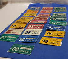 License Plate Registration Tag Sticker mixed lot 1976 - 2000 Lot Of 25 Expired picture