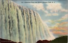 American Falls from Below, Niagara Falls N. Y. Vintage Postcard spc4 picture