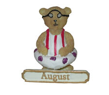Avon Perpetual Monthly Calendar Teddy Bear Days Replacement August Item 2002 picture