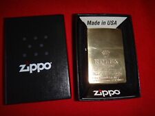 Year 2020 Brass Chrome Zippo Windproof Lighter ROLEX Watch Logo + Box & Paper picture