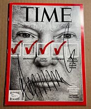 Donald Trump  2016 Time Magazine Autographed JSA AUTHENTICATED 45th President picture