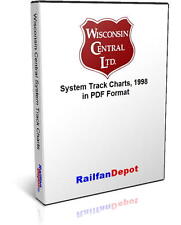 Wisconsin Central and Algoma Central Track Chart 1998 - PDF on CD - RailfanDepot picture