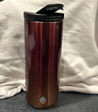 Starbucks Coffee 2018 Stainless Steel Travel Tumbler 12 FL OZ - Red Silver Ombre picture