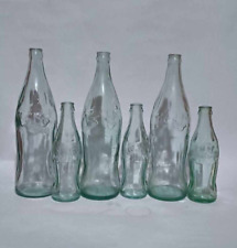 Lot 6 Collection of vintage Coca-Cola bottles of embos arabic writting old clean picture