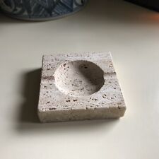 Travertine Marble Small Two Person Ashtray Italy picture